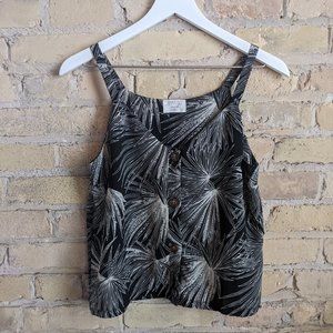 Black & White Palm Tree Tank Top